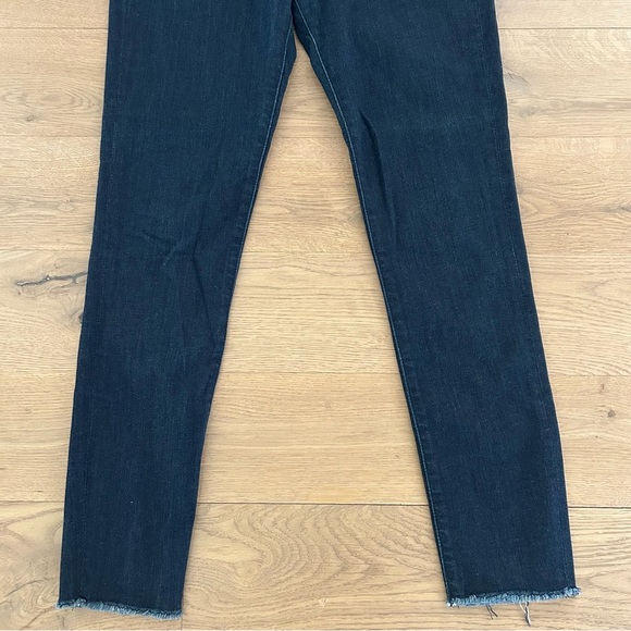 DL1961 No. 2 Trimtone Skinny Ankle Jeans Denim Pants High Rise Dark Blue Size 27 - Picture 2 of 14